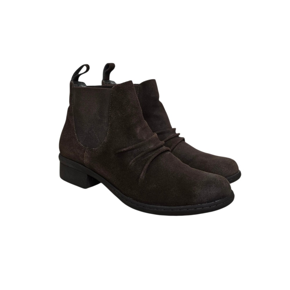 Bogs Auburn Slip On Brown Waterproof Suede Chelsea Boots Womens Size 9.5‎